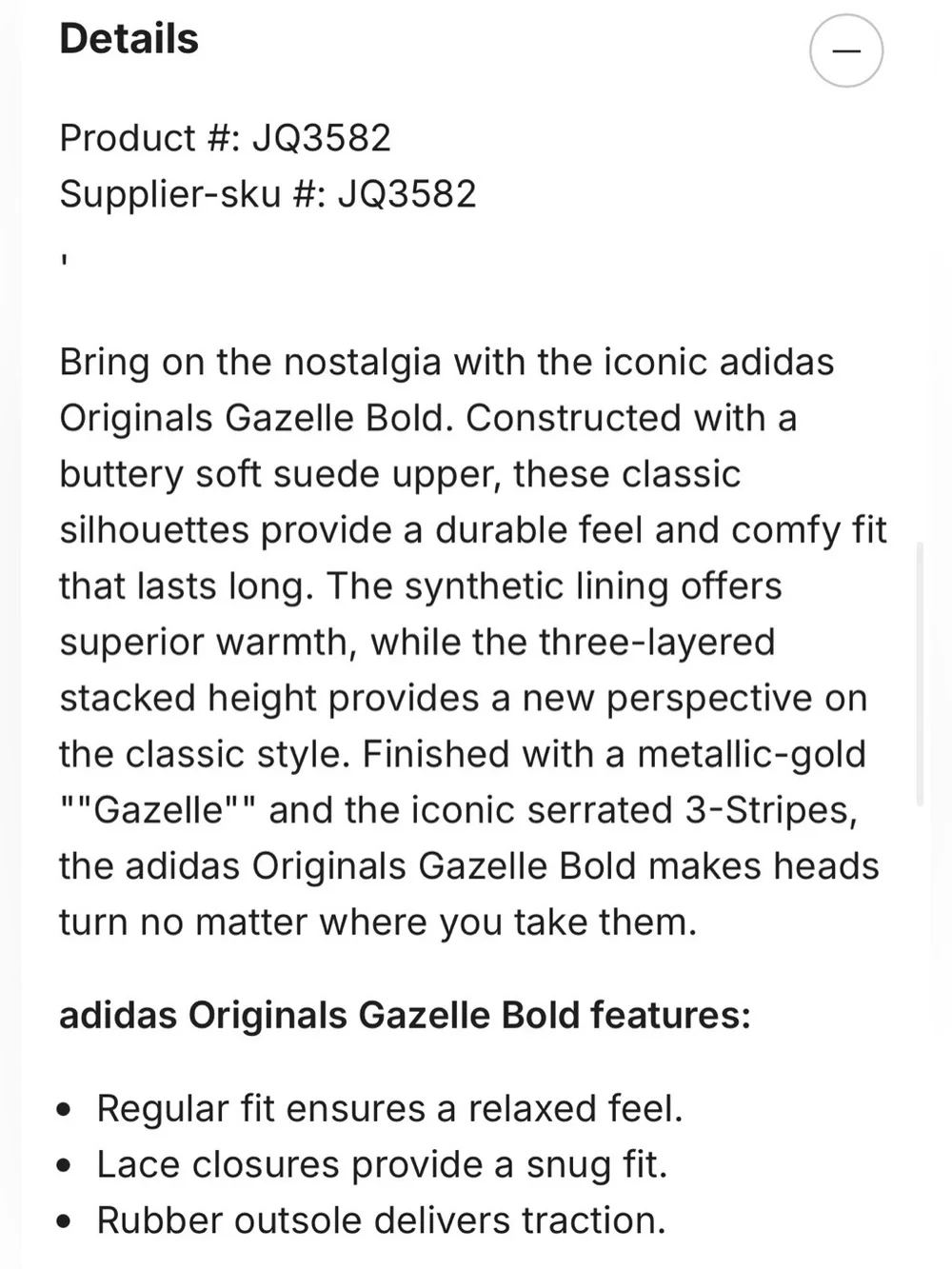 Adidas - Gazelle Platform Suede Sneakers - Tan with Black Accents, 7.5